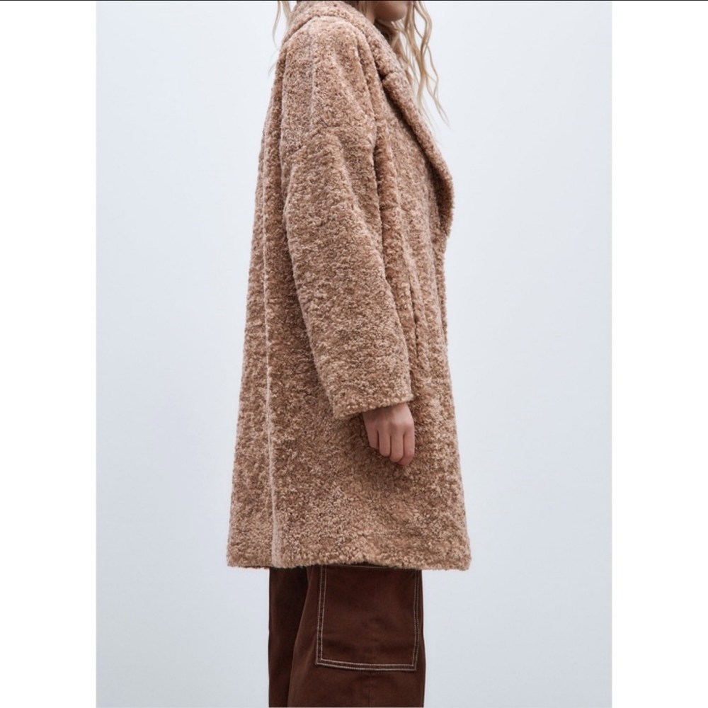 Zara textured teddy jacket - Picture 11 of 17